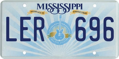 MS license plate LER696