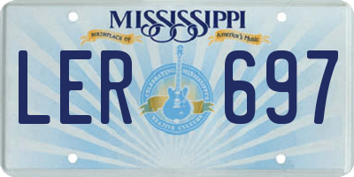 MS license plate LER697