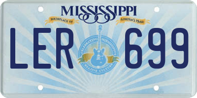 MS license plate LER699