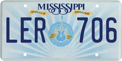 MS license plate LER706