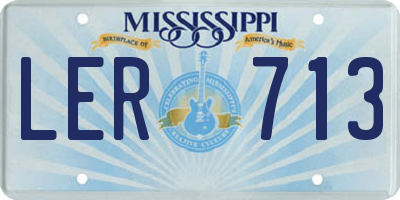 MS license plate LER713