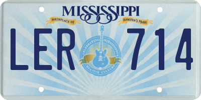 MS license plate LER714