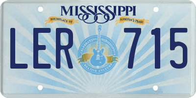 MS license plate LER715