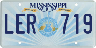 MS license plate LER719
