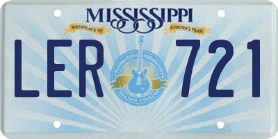 MS license plate LER721