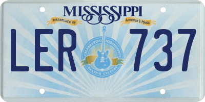 MS license plate LER737