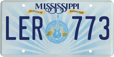 MS license plate LER773