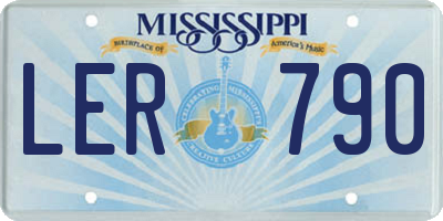 MS license plate LER790