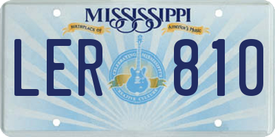 MS license plate LER810