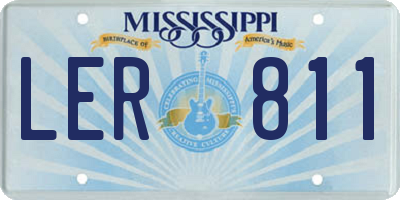MS license plate LER811