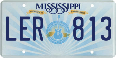 MS license plate LER813