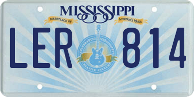 MS license plate LER814