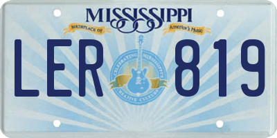 MS license plate LER819