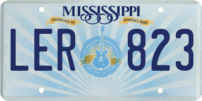 MS license plate LER823