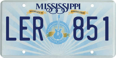 MS license plate LER851