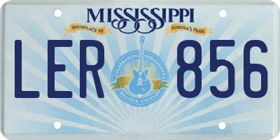 MS license plate LER856