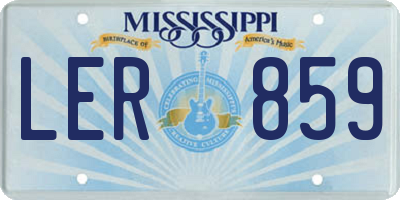 MS license plate LER859