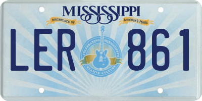 MS license plate LER861