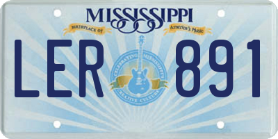 MS license plate LER891