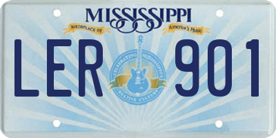 MS license plate LER901