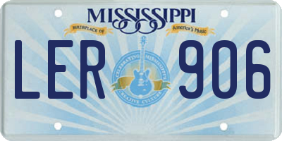 MS license plate LER906