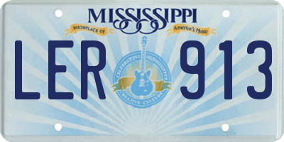 MS license plate LER913