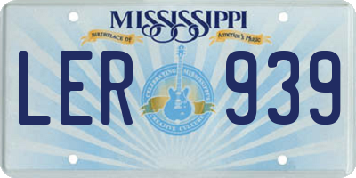 MS license plate LER939