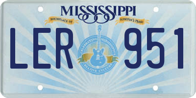 MS license plate LER951