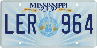 MS license plate LER964