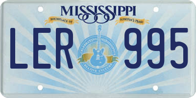 MS license plate LER995