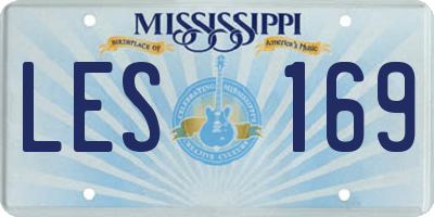 MS license plate LES169