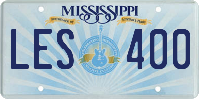 MS license plate LES400