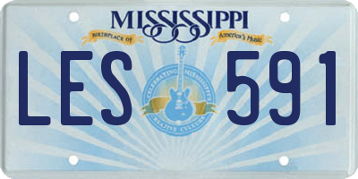 MS license plate LES591
