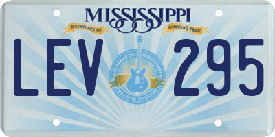 MS license plate LEV295
