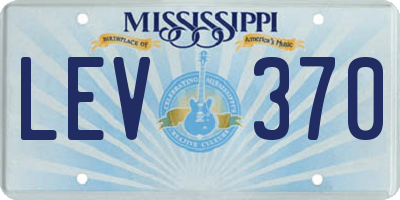 MS license plate LEV370
