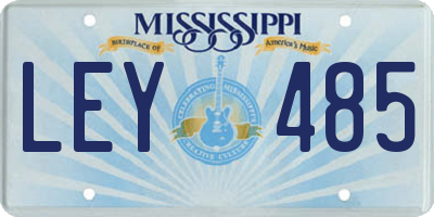 MS license plate LEY485