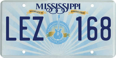 MS license plate LEZ168