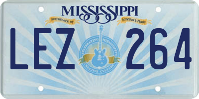 MS license plate LEZ264