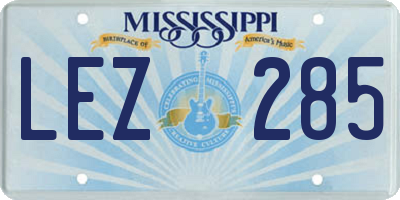 MS license plate LEZ285