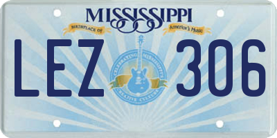 MS license plate LEZ306