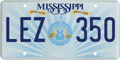 MS license plate LEZ350