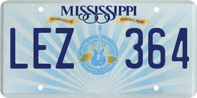 MS license plate LEZ364