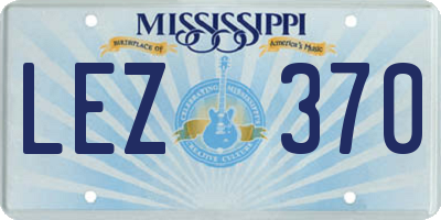 MS license plate LEZ370