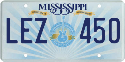 MS license plate LEZ450