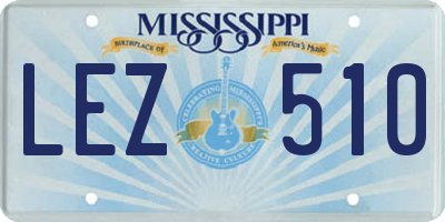 MS license plate LEZ510