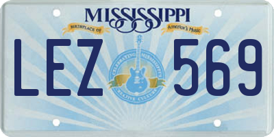 MS license plate LEZ569