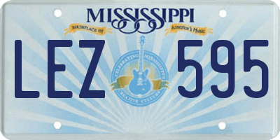 MS license plate LEZ595