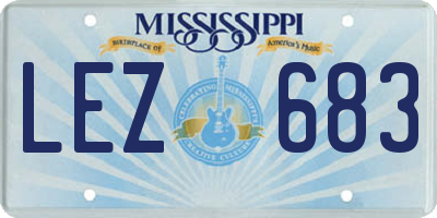 MS license plate LEZ683