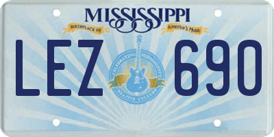 MS license plate LEZ690