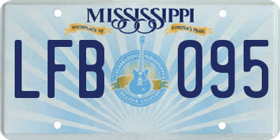MS license plate LFB095